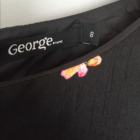 Children’s Black Floral Dress - Picture 4 of 4